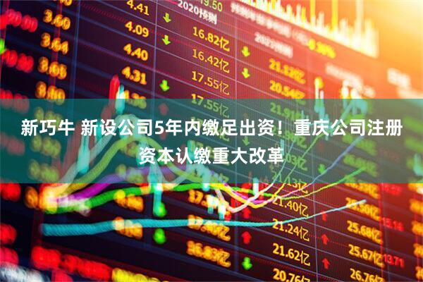 新巧牛 新设公司5年内缴足出资！重庆公司注册资本认缴重大改革