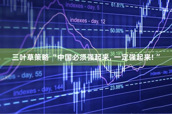 三叶草策略 “中国必须强起来, 一定强起来! ”