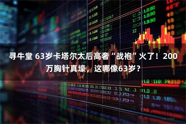 寻牛堂 63岁卡塔尔太后高奢“战袍”火了！200万胸针真壕，这哪像63岁？